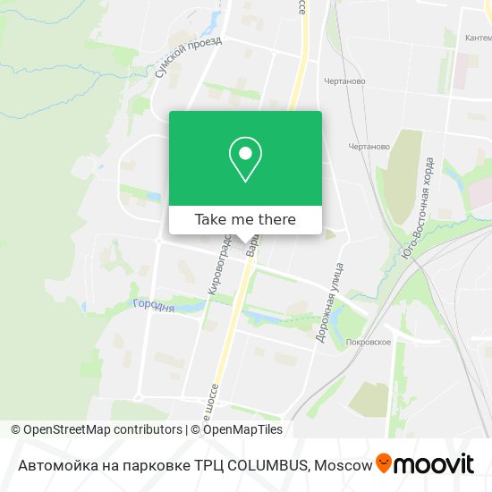 Автомойка на парковке ТРЦ COLUMBUS map