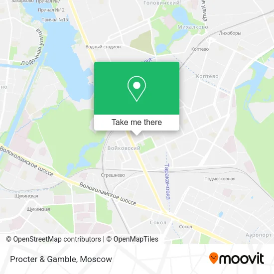 Procter & Gamble map