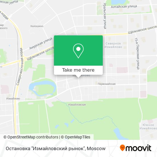 Остановка "Измайловский рынок" map