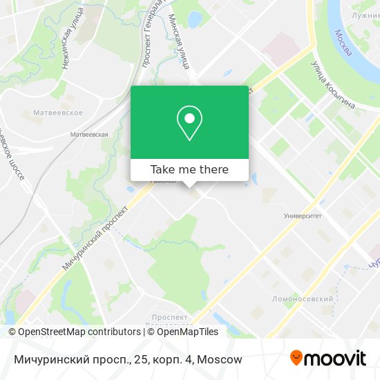 Мичуринский просп., 25, корп. 4 map