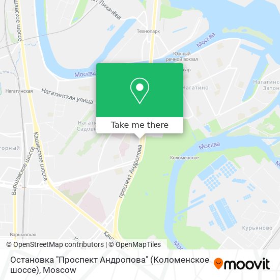 Остановка "Проспект Андропова" (Коломенское шоссе) map