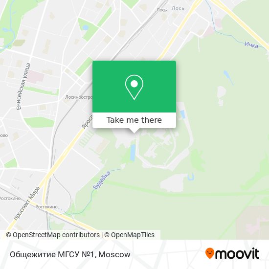 Общежитие МГСУ №1 map
