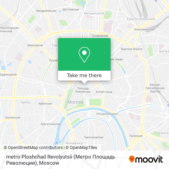metro Ploshchad Revolyutsii (Метро Площадь Революции) map