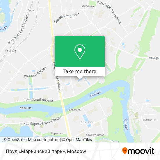 Пруд «Марьинский парк» map