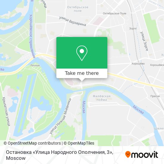 Остановка «Улица Народного Ополчения, 3» map