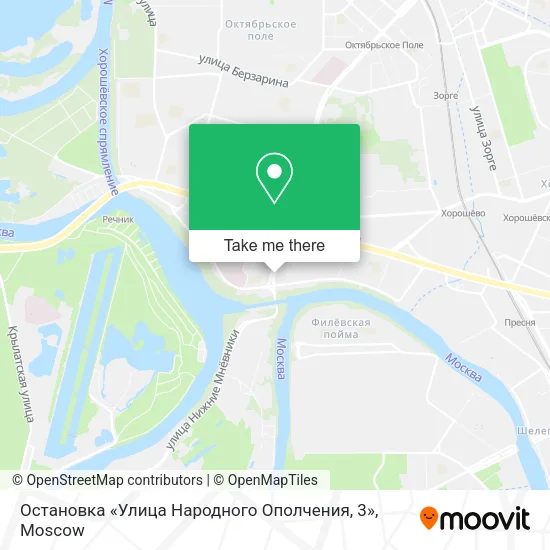 Остановка «Улица Народного Ополчения, 3» map