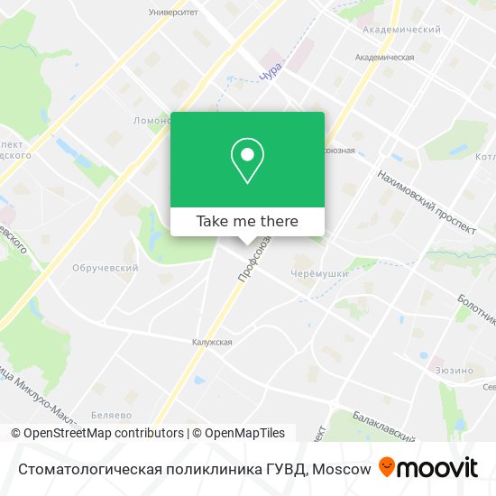 Стоматологическая поликлиника ГУВД map