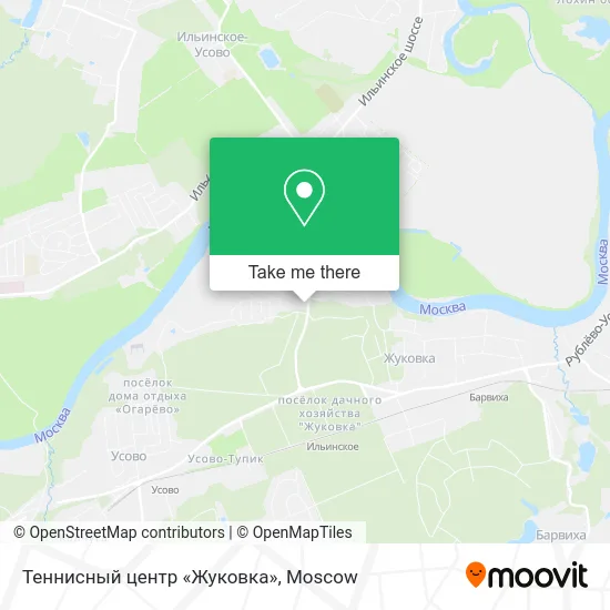 Теннисный центр «Жуковка» map
