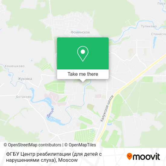 ФГБУ Центр реабилитации (для детей с нарушениями слуха) map
