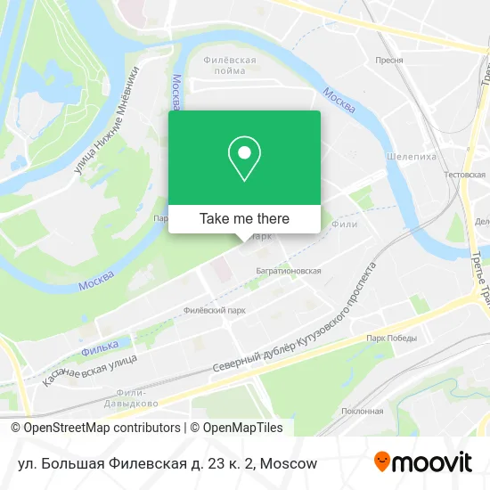 ул. Большая Филевская д. 23 к. 2 map