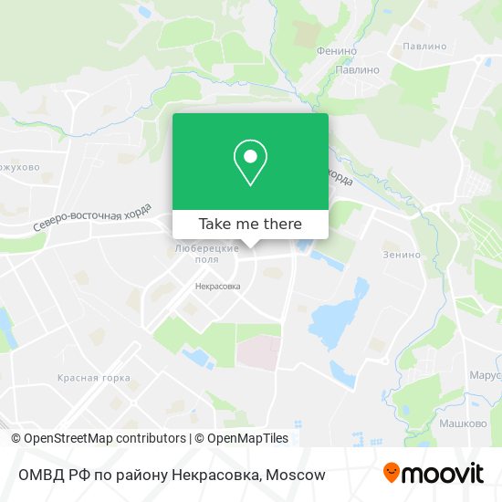 ОМВД РФ по району Некрасовка map