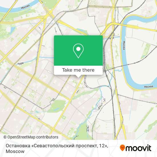 Остановка «Севастопольский проспект, 12» map