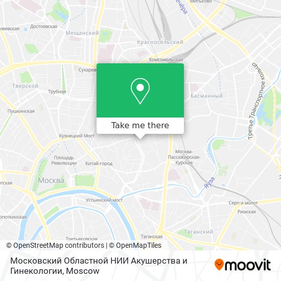 Московский Областной НИИ Акушерства и Гинекологии map