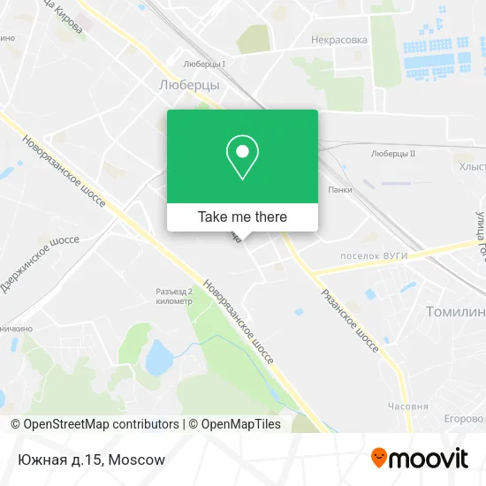 Южная д.15 map