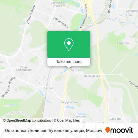 Остановка «Большая Бутовская улица» map