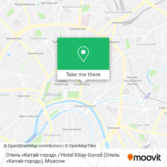 Отель «Китай-город» / Hotel Kitay-Gorod map
