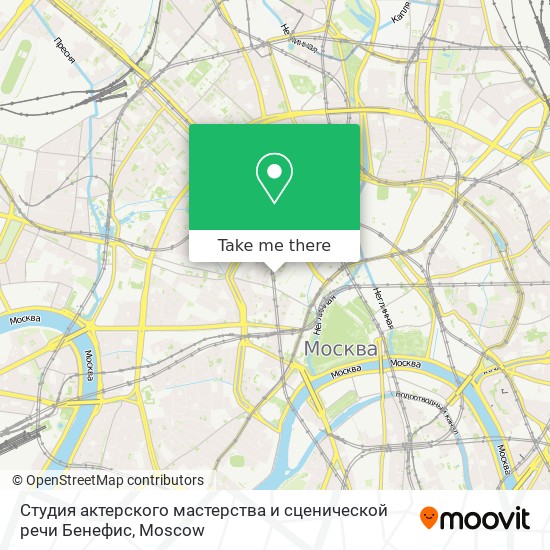 Студия актерского мастерства и сценической речи Бенефис map