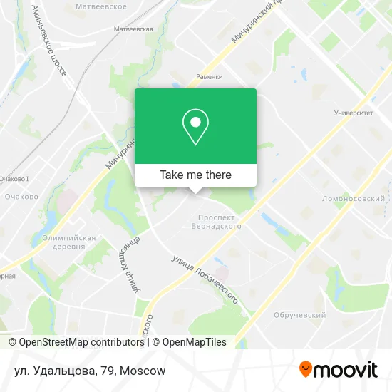 ул. Удальцова, 79 map