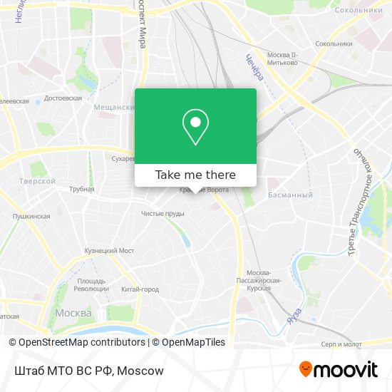 Штаб МТО ВС РФ map