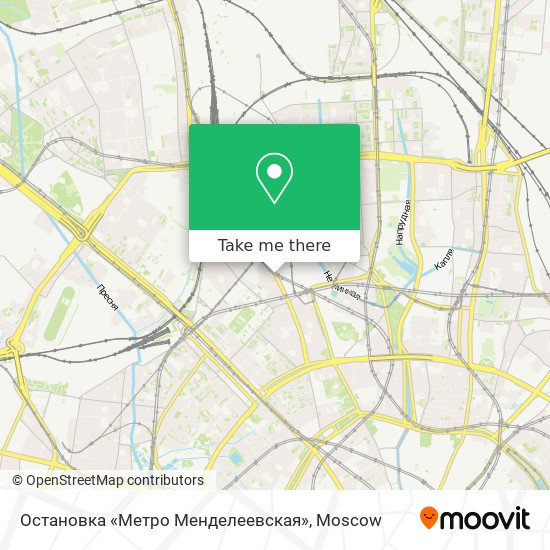 Остановка «Метро Менделеевская» map