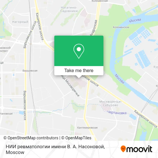 НИИ ревматологии имени В. А. Насоновой map