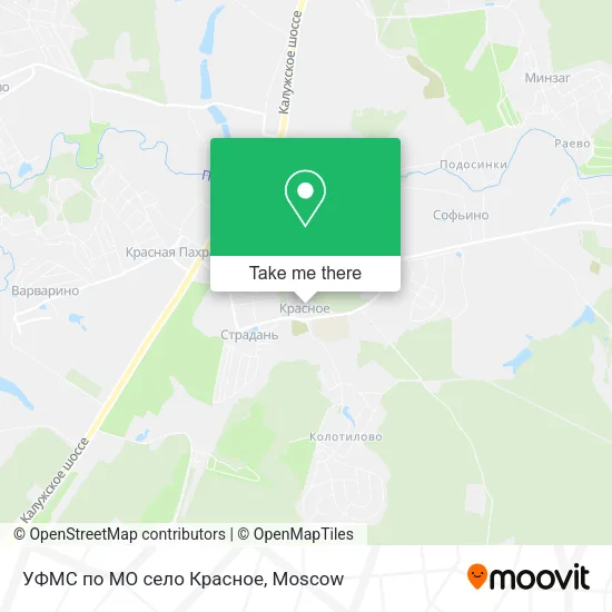 УФМС по МО село Красное map