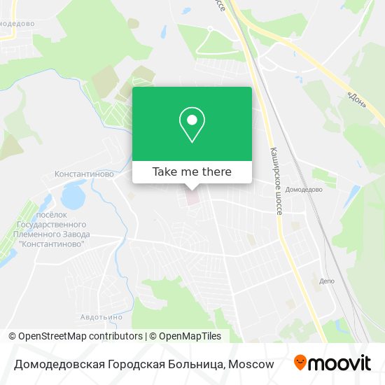 Домодедовская Городская Больница map