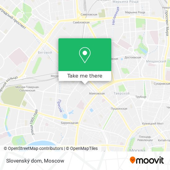 Slovenský dom map