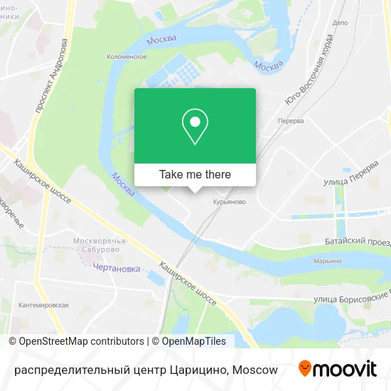 распределительный центр Царицино map