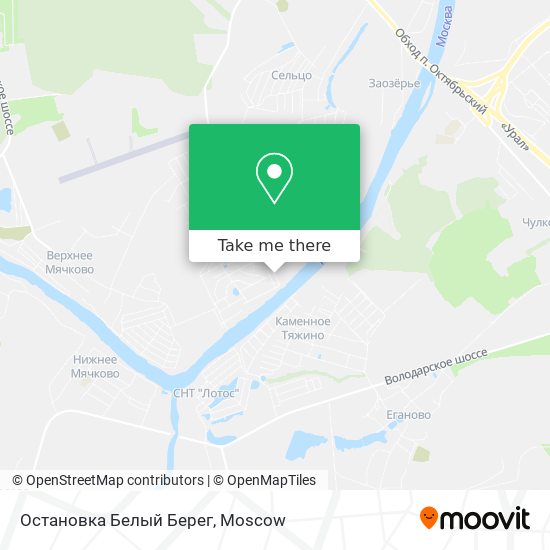 Остановка Белый Берег map