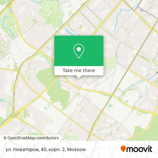 ул. Новаторов, 40, корп. 2 map