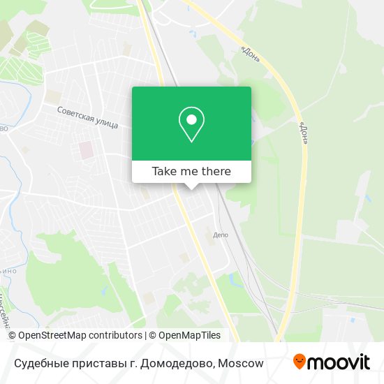 Судебные приставы г. Домодедово map