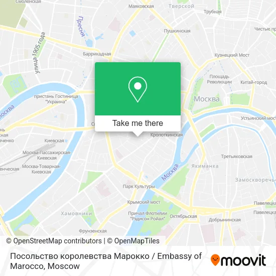 Посольство королевства Марокко / Embassy of Marocco map