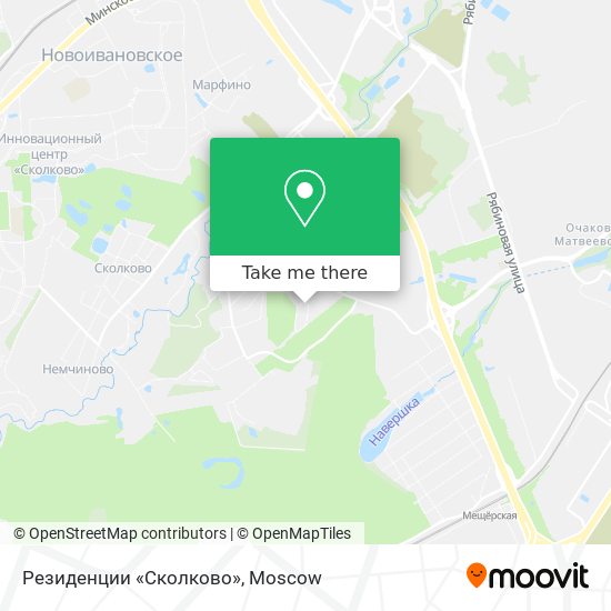 Резиденции «Сколково» map