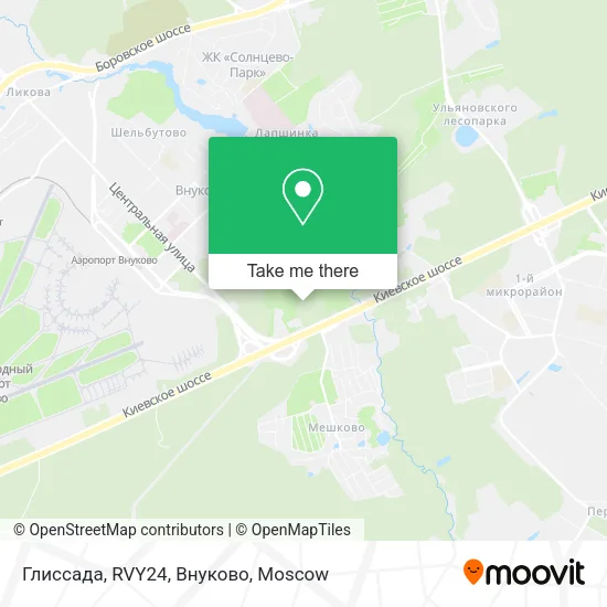 Глиссада, RVY24, Внуково map