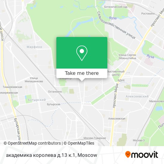 академика королева д.13 к.1 map