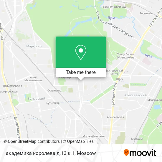 академика королева д.13 к.1 map