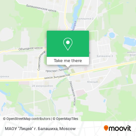 МАОУ "Лицей" г. Балашиха map