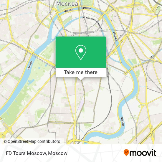 FD Tours Moscow map