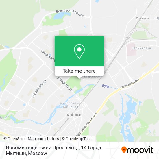 Новомытищинский Проспект Д.14 Город Мытищи map