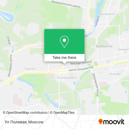 Ул Полевая map