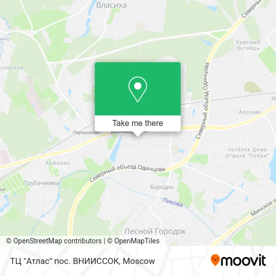 ТЦ "Атлас" пос. ВНИИССОК map