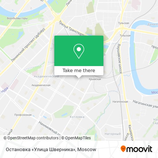 Остановка «Улица Шверника» map