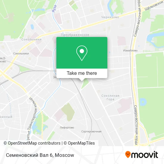 Семеновский Вал 6 map