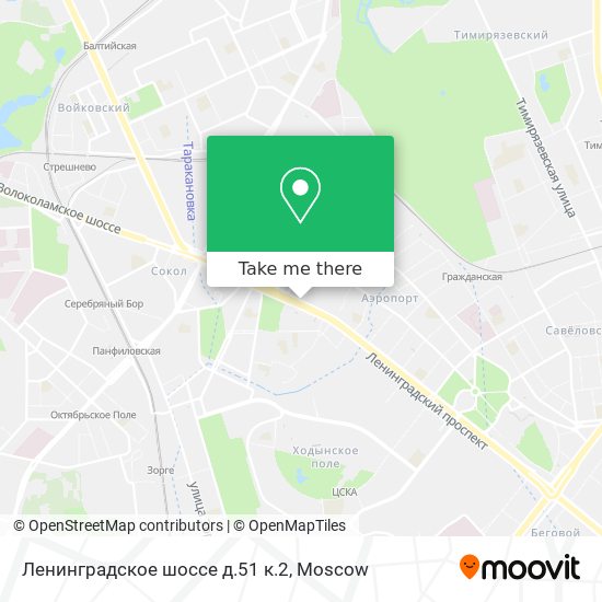 Ленинградское шоссе д.51 к.2 map