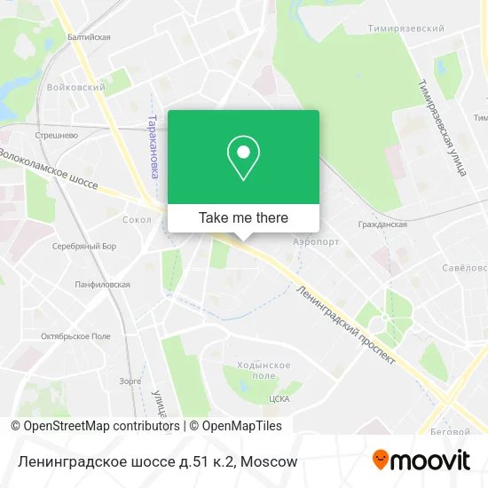 Ленинградское шоссе д.51 к.2 map