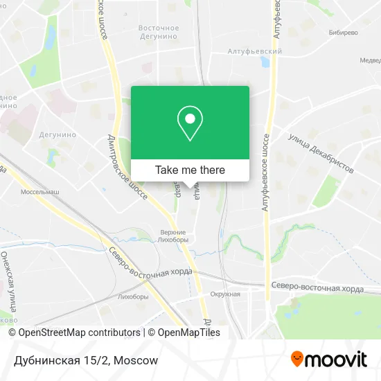 Дубнинская 15/2 map