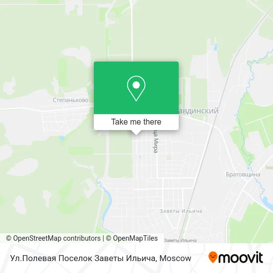 Ул.Полевая Поселок Заветы Ильича map