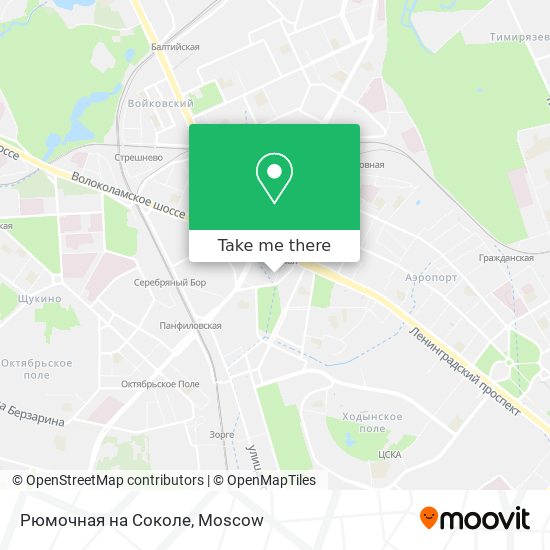 Рюмочная на Соколе map