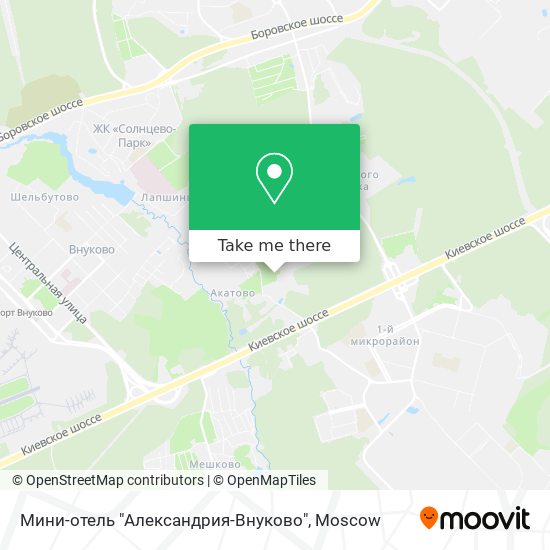Мини-отель "Александрия-Внуково" map